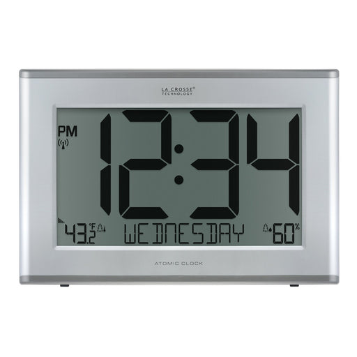Weather Scientific LaCrosse Technology 513-63867 Jumbo Atomic Wall Clock with Outdoor Temp and Humidity LaCrosse Technology