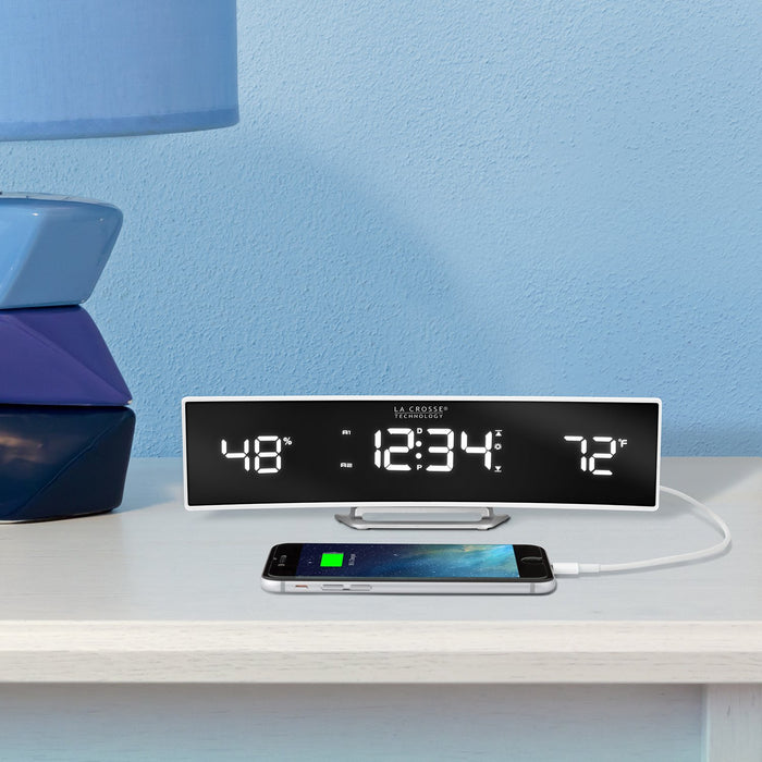 Weather Scientific LaCrosse Technology 602-247V2 Curved LED Alarm with Mirrored Lens LaCrosse Technology