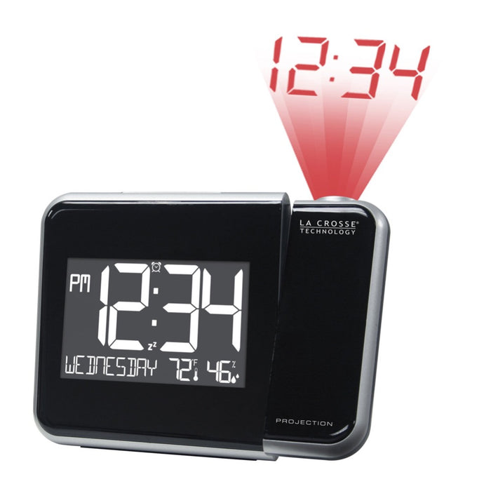 Weather Scientific LaCrosse Technology 616-1412V4 Projection Alarm Clock with Indoor Temp/Humidity and Backlight LaCrosse Technology