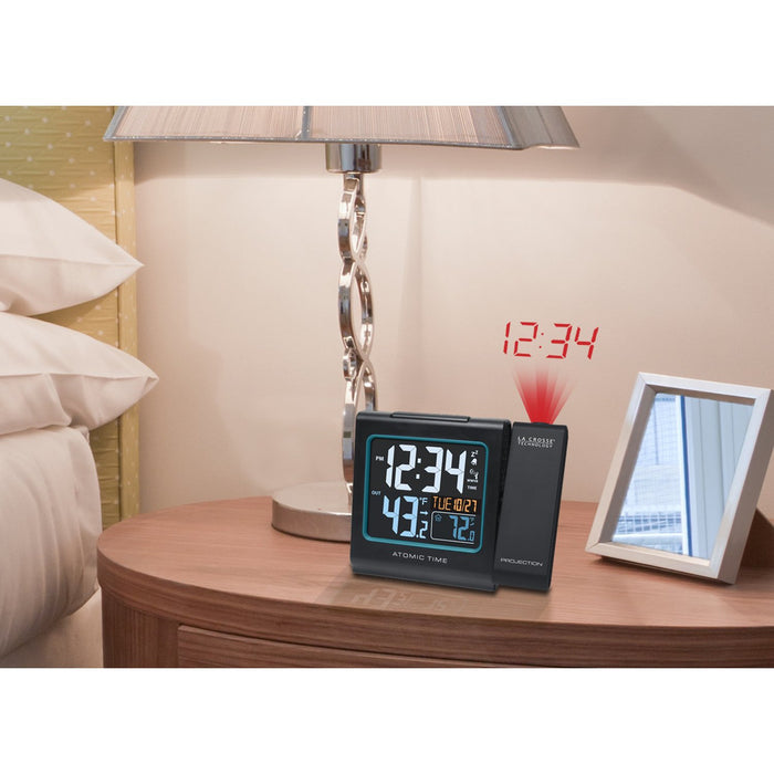 Weather Scientific LaCrosse Technology 616-146V3 Atomic Projection Alarm Clock with Indoor/Outdoor Temperature LaCrosse Technology