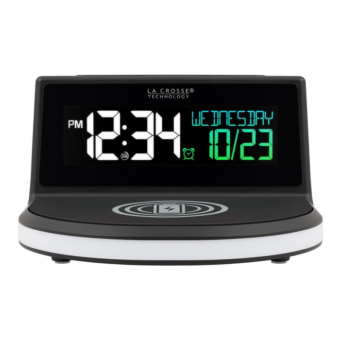 Weather Scientific LaCrosse Technology 617-148 Glow Wireless Charging Alarm Clock with Indoor Temperature LaCrosse Technology