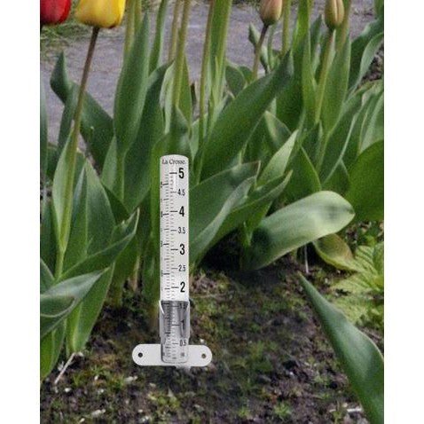 Weather Scientific LaCrosse Technology 704-1514 5 inch Glass Rain Gauge LaCrosse Technology