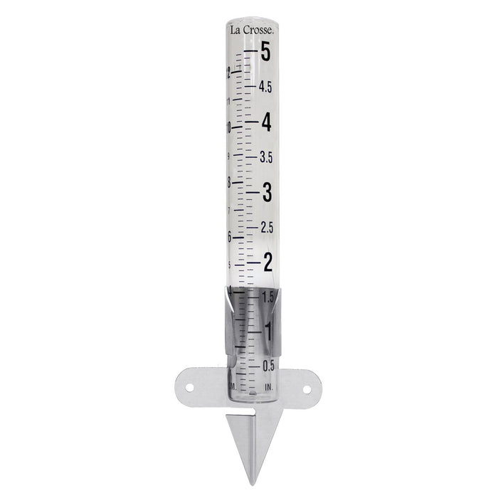 Weather Scientific LaCrosse Technology 704-1514 5 inch Glass Rain Gauge LaCrosse Technology
