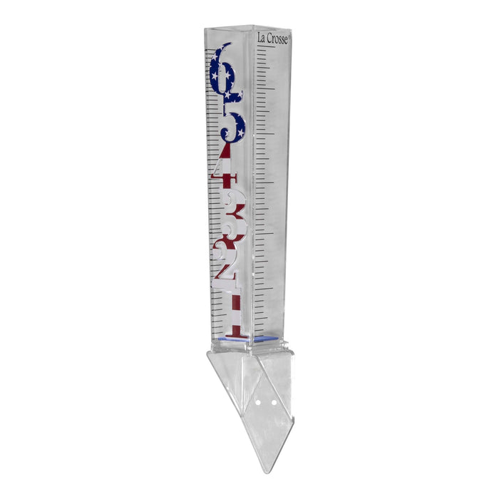 Weather Scientific LaCrosse Technology 705-110F 6 inch American Flag Rain Gauge LaCrosse Technology