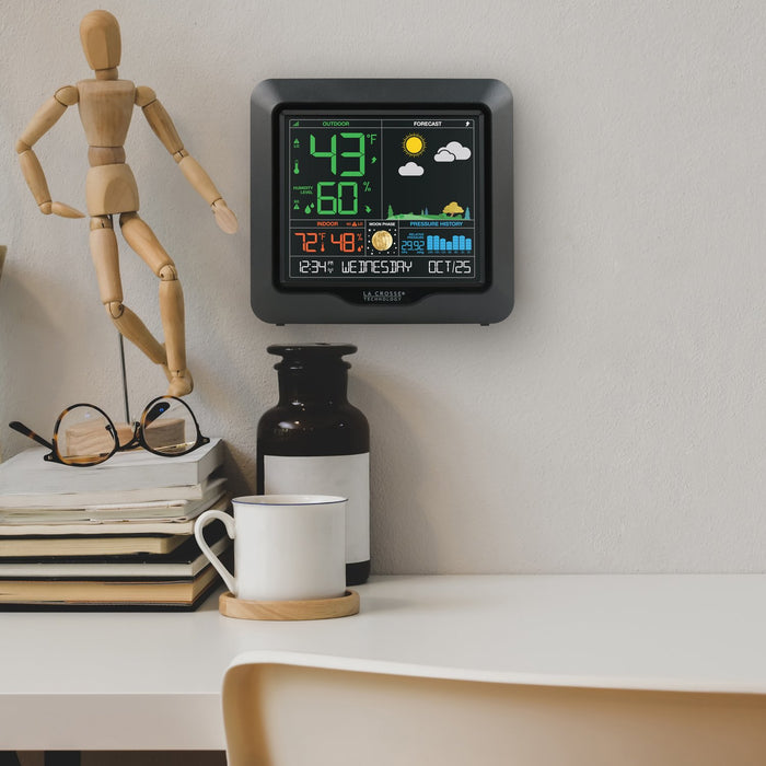 Weather Scientific La Crosse Technology S84107V2 Wireless Color Forecast Station LaCrosse Technology