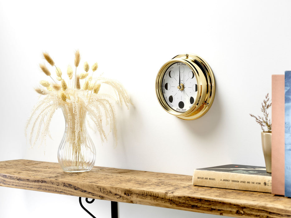 Weather Scientific Tabic Clocks Handmade Solid Brass Moon Phase Clock Tabic Clocks