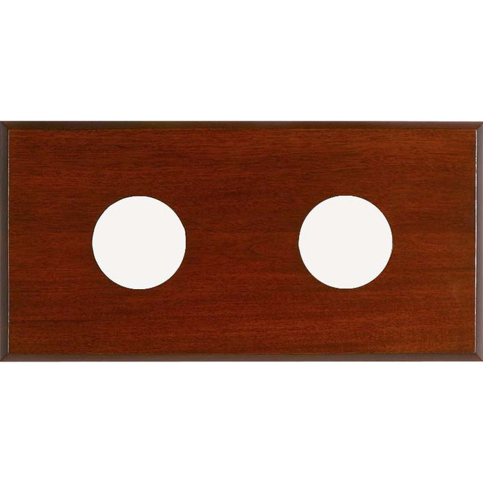 Weather Scientific Maximum Inc. 2-Instrument Mahogany Mounting Panel Maximum