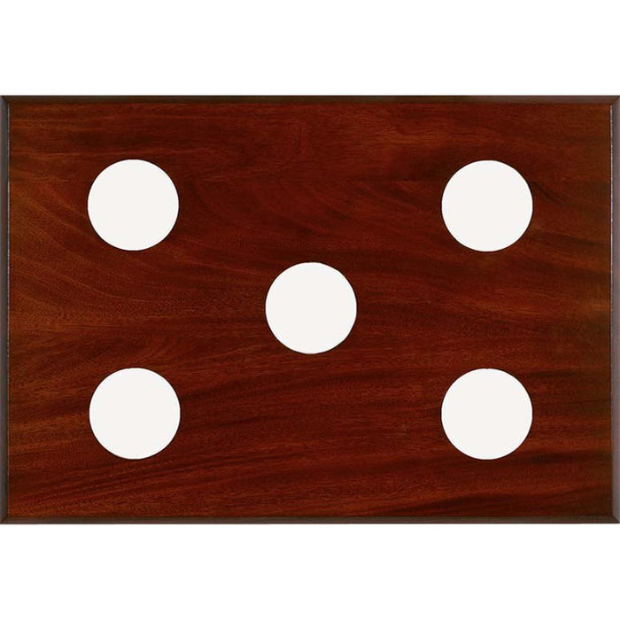 Weather Scientific Maximum Inc. 5-Instrument Mahogany Mounting Panel Maximum