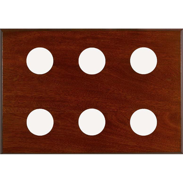 Weather Scientific Maximum Inc. 6-Instrument Mahogany Mounting Panel Maximum