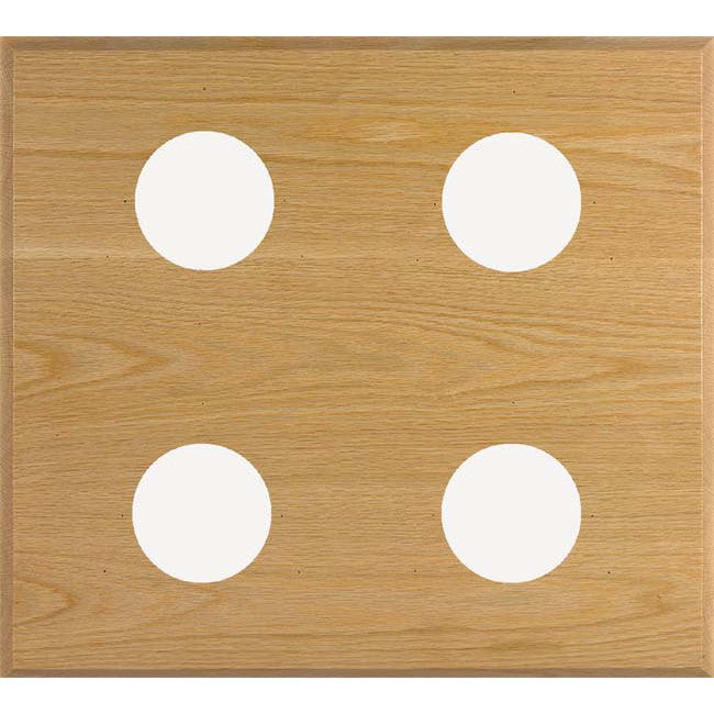 Weather Scientific Maximum Inc. 4-Instrument Oak Mounting Panel Maximum