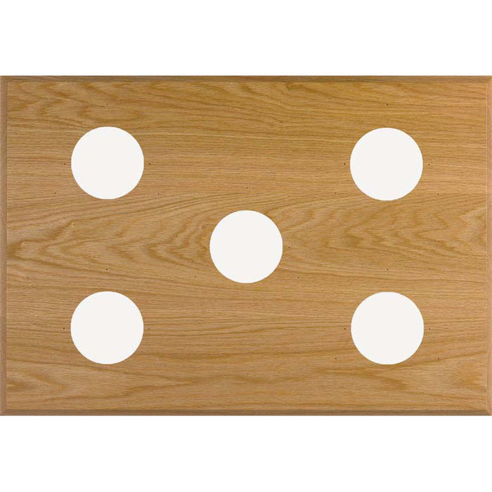 Weather Scientific Maximum Inc. 5-Instrument Oak Mounting Panel Maximum