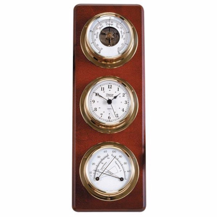 Weather Scientific Weems & Plath Weather Station 721700 main profile clock, barometer, temperature, relative humidity