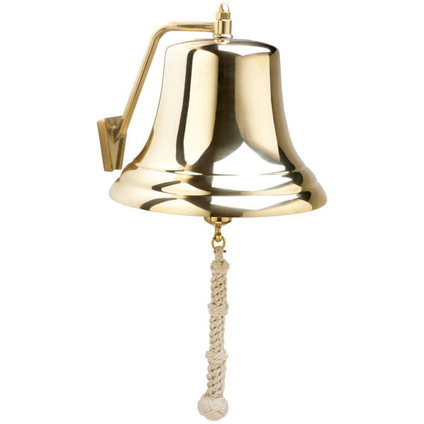 Weather Scientific Weems & Plath 12" Brass Bell w/ White Monkey's Fist Lanyard Weems & Plath