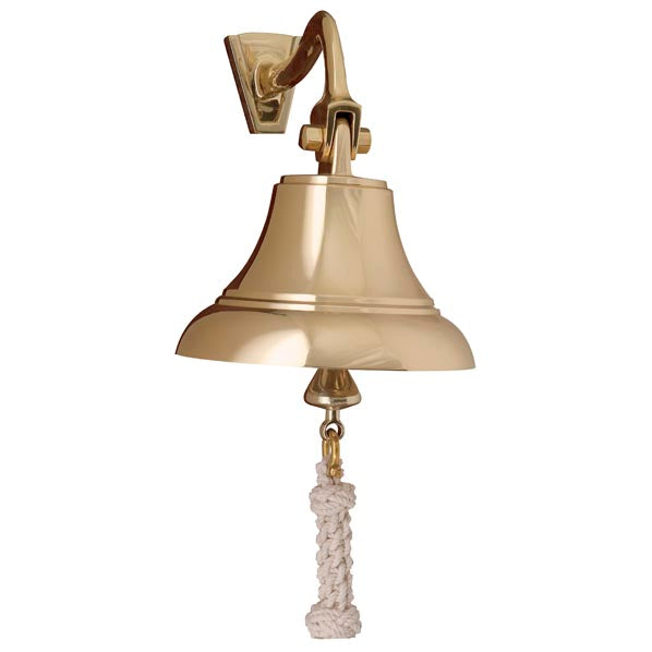 Weather Scientific Weems & Plath 4" Brass Bell w/ Off-White Lanyard Weems & Plath