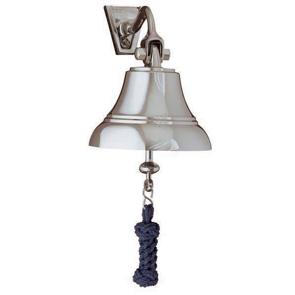 Weather Scientific Weems & Plath 4" Nickel Bell w/ Navy Blue Lanyard Weems & Plath