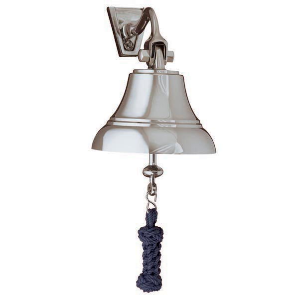 Weather Scientific Weems & Plath 5" Nickel Bell w/ Navy Blue Lanyard Weems & Plath