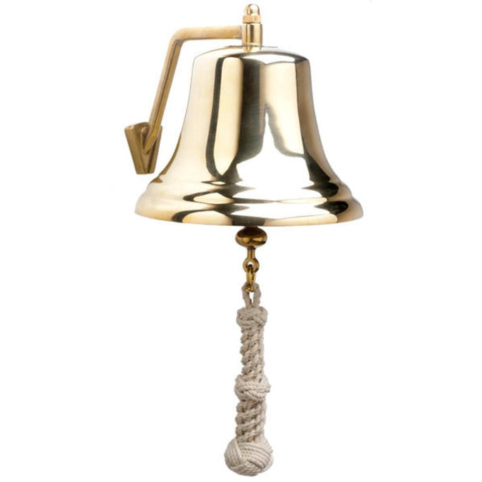 Weather Scientific Weems & Plath 8" Brass Bell w/ White Monkey's Fist Lanyard Weems & Plath