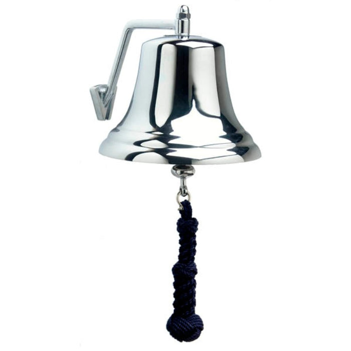 Weather Scientific Weems & Plath 8" Chrome Bell w/ Navy Monkey's Fist Lanyard Weems & Plath