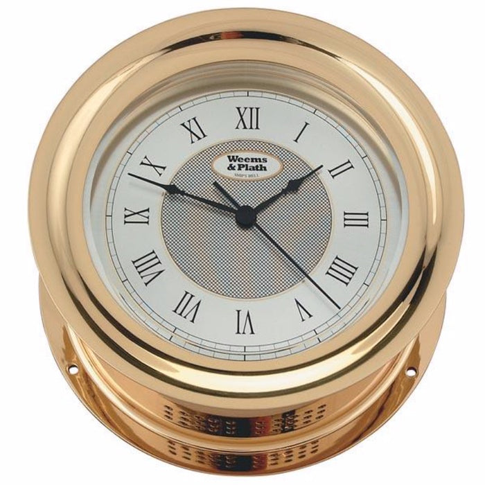 Weather Scientific Weems & Plath Anniversary Quartz Ship's Bell Clock 100175 Weems & Plath