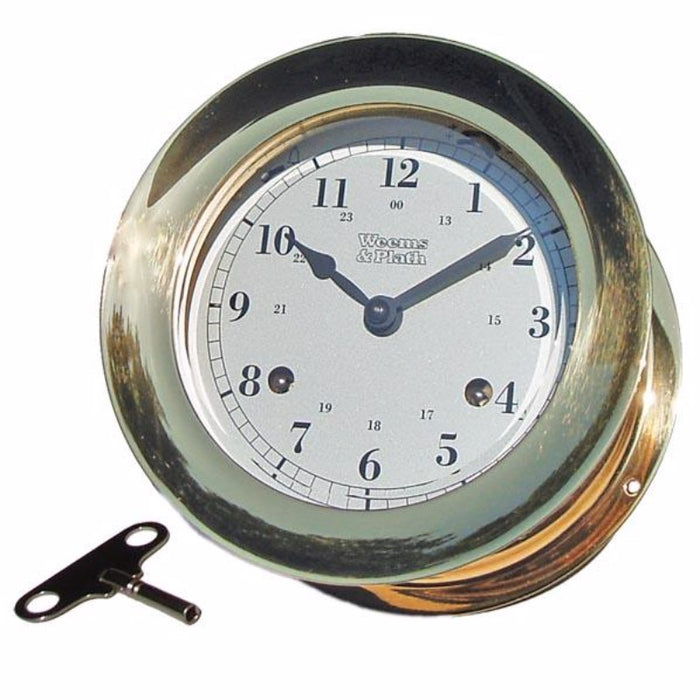Weather Scientific Weems & Plath Atlantis 8-Day Ship's Bell Clock 200200 Weems & Plath