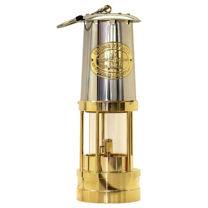 Weather Scientific Weems & Plath Brass Yacht Lamp with Stainless Steel Bonnet Weems & Plath