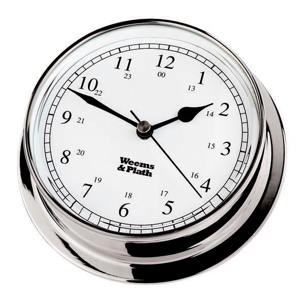 Weather Scientific Weems & Plath Chrome Endurance 125 Quartz Clock Weems & Plath