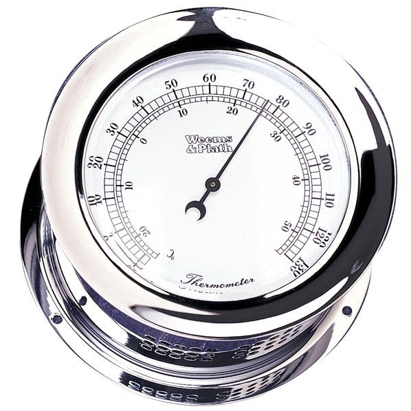 Weather Scientific Weems & Plath Chrome Plated Atlantis Thermometer Weems & Plath