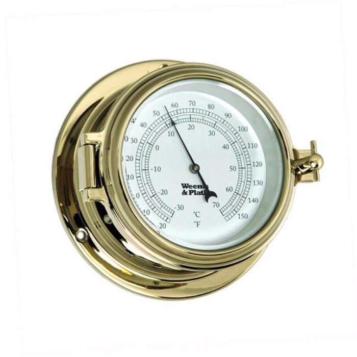 Weather Scientific Weems & Plath Endurance II 105 Thermometer brass case white face profile 131200