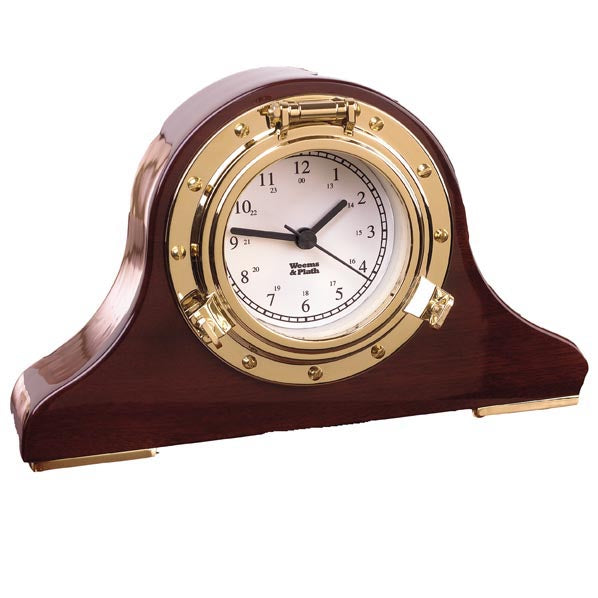 Weather Scientific Weems & Plath Nautical Tambour Clock 410500 Weems & Plath