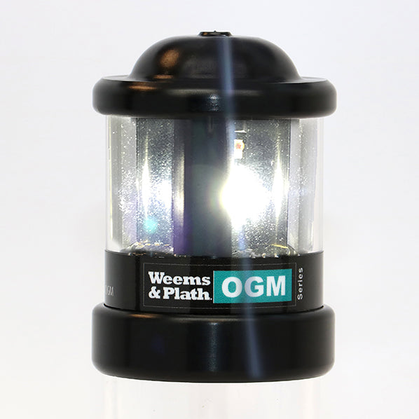 Weather Scientific Weems & Plath Q All Around (WHITE) Anchor LED Nav Light in Black Housing Weems & Plath
