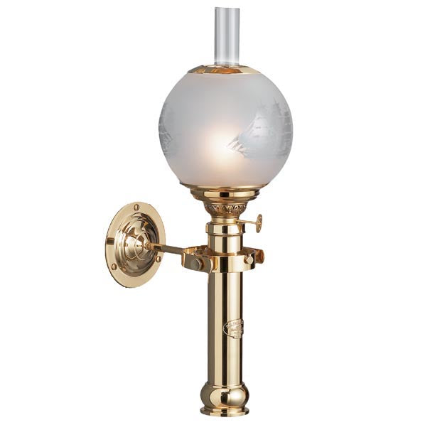 Weather Scientific Weems & Plath Sorensen Captain's Cabin Lamp w/ Ship Globe ES-50-03-04 Weems & Plath