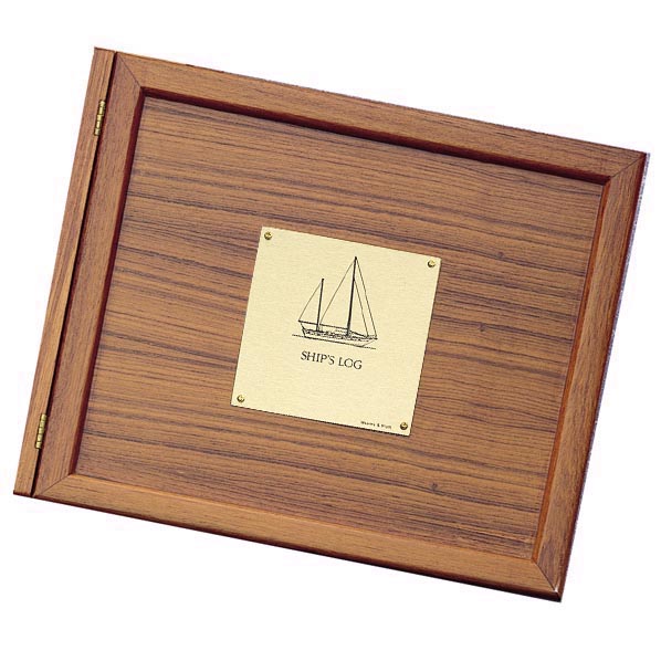 Weather Scientific Weems & Plath Teak Log Cover, Sailboat Plate Weems & Plath