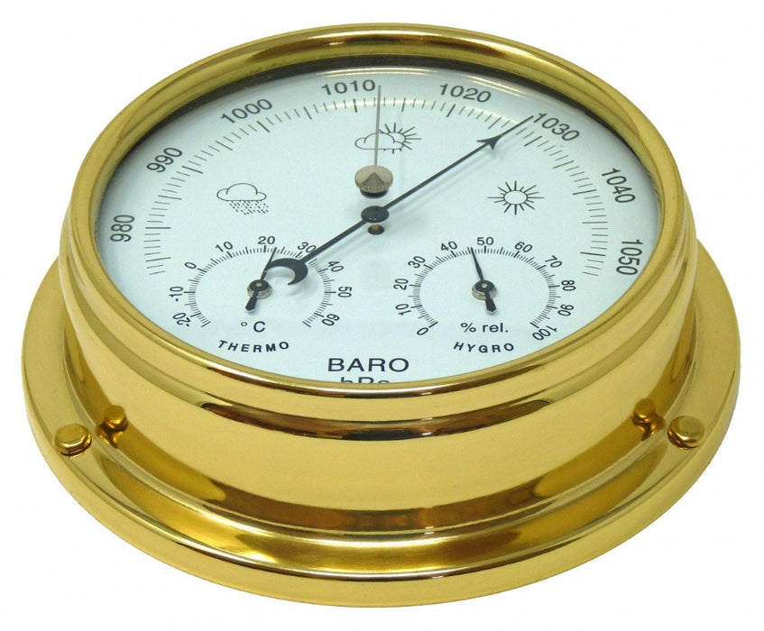 Weather Scientific Tabic Clocks Solid Brass Barometer with Hygrometer and Thermometer gauges Tabic Clocks