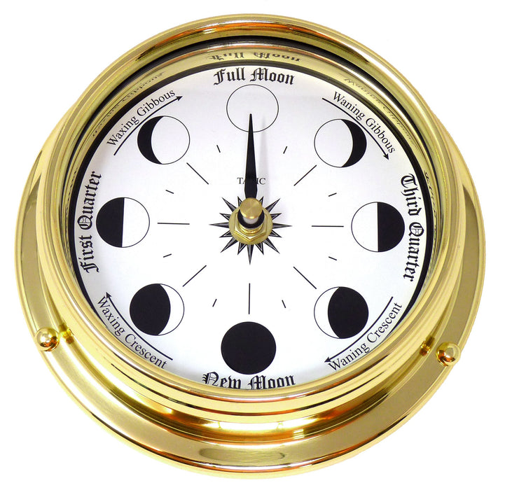 Weather Scientific Tabic Clocks Handmade Solid Brass Moon Phase Clock Tabic Clocks