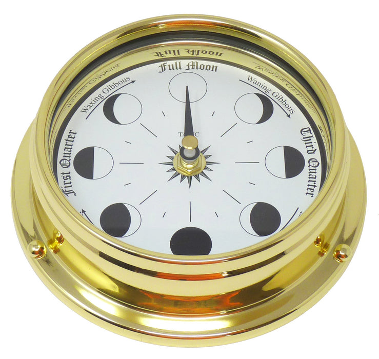 Weather Scientific Tabic Clocks Handmade Solid Brass Moon Phase Clock Tabic Clocks