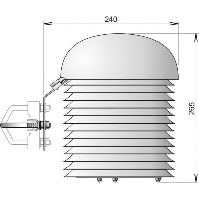 Weather Scientific Comet Multi-Plate Radiation Shield for Weather Sensors Comet