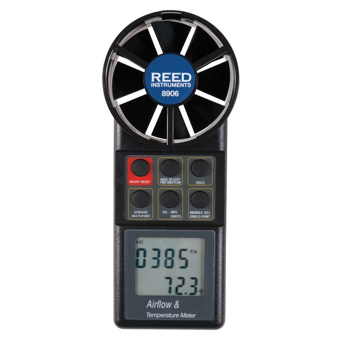 Weather Scientific REED Instruments 8906 Vane Thermo-Anemometer with Air Volume, includes ISO Certificate Reed Instruments