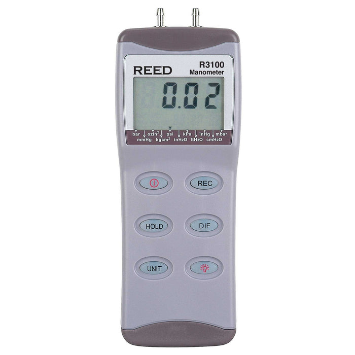Weather Scientific REED R3100 Digital Differential Pressure Manometer (100psi), includes ISO Certificate Reed Instruments