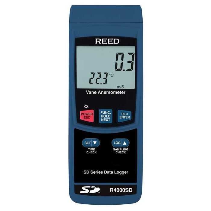 Weather Scientific REED R4000SD Data Logging Vane Thermo-Anemometer, includes ISO Certificate Reed Instruments
