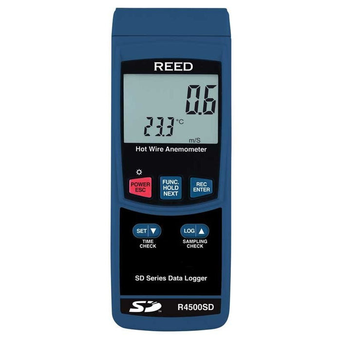 Weather Scientific REED R4500SD Data Logging Hot Wire Thermo-Anemometer, includes ISO Certificate Reed Instruments