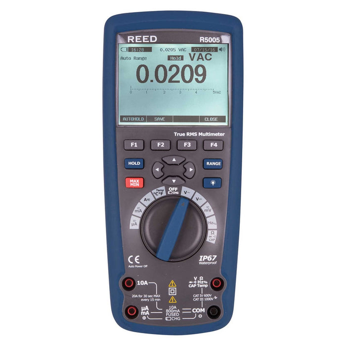 Weather Scientific REED R5005 True RMS Industrial Multimeter with Bluetooth Reed Instruments