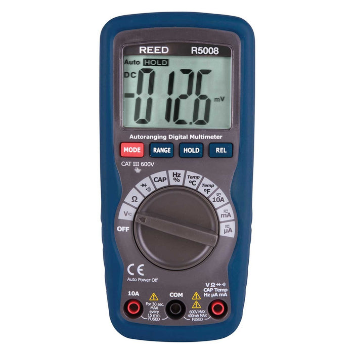 Weather Scientific REED R5008 Compact Digital Multimeter with Temperature Reed Instruments