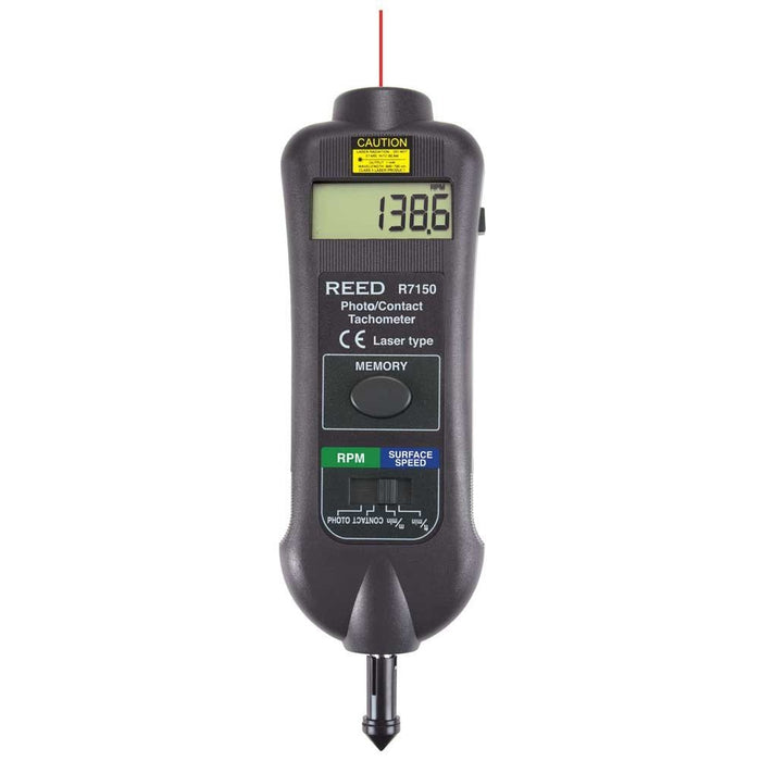 Weather Scientific REED R7150 Professional Combination Contact / Laser Photo Tachometer, includes ISO Certificate Reed Instruments