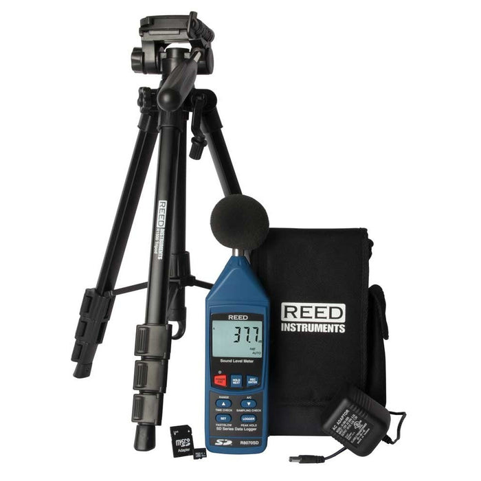 Weather Scientific REED R8070SD-KIT2 Data Logging Sound Meter with Tripod, SD Card and Power Adapter Reed Instruments