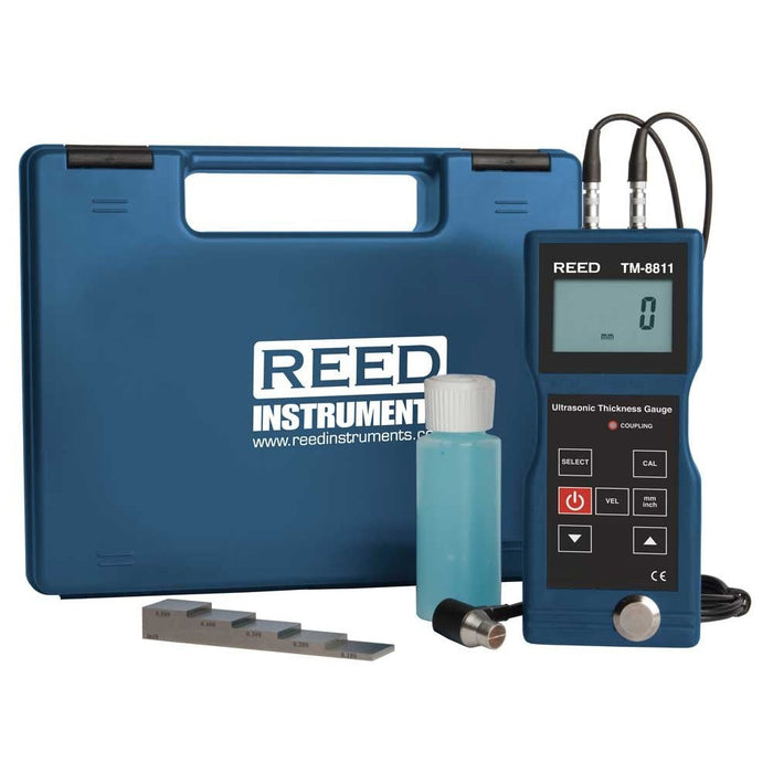 Weather Scientific REED TM-8811-KIT Ultrasonic Thickness Gauge with 5-Step Calibration Block Reed Instruments