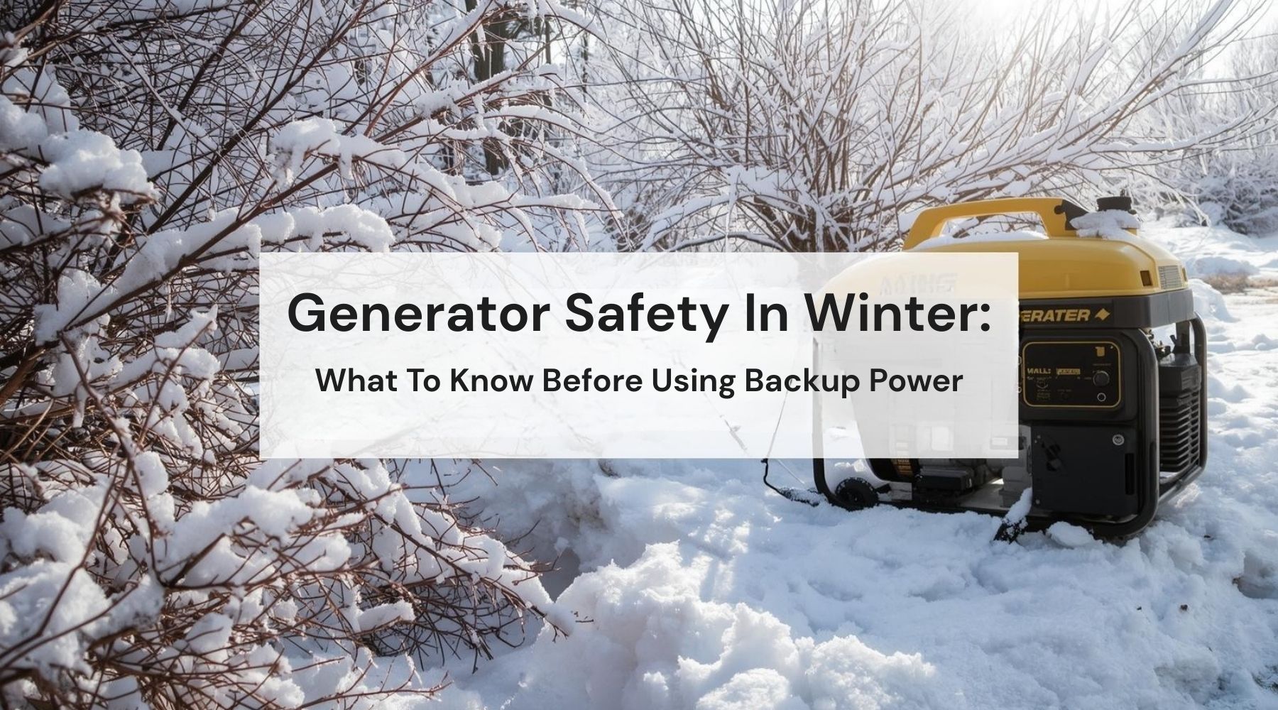 Generator Safety In Winter: What To Know Before Using Backup Power by Weather Scientific