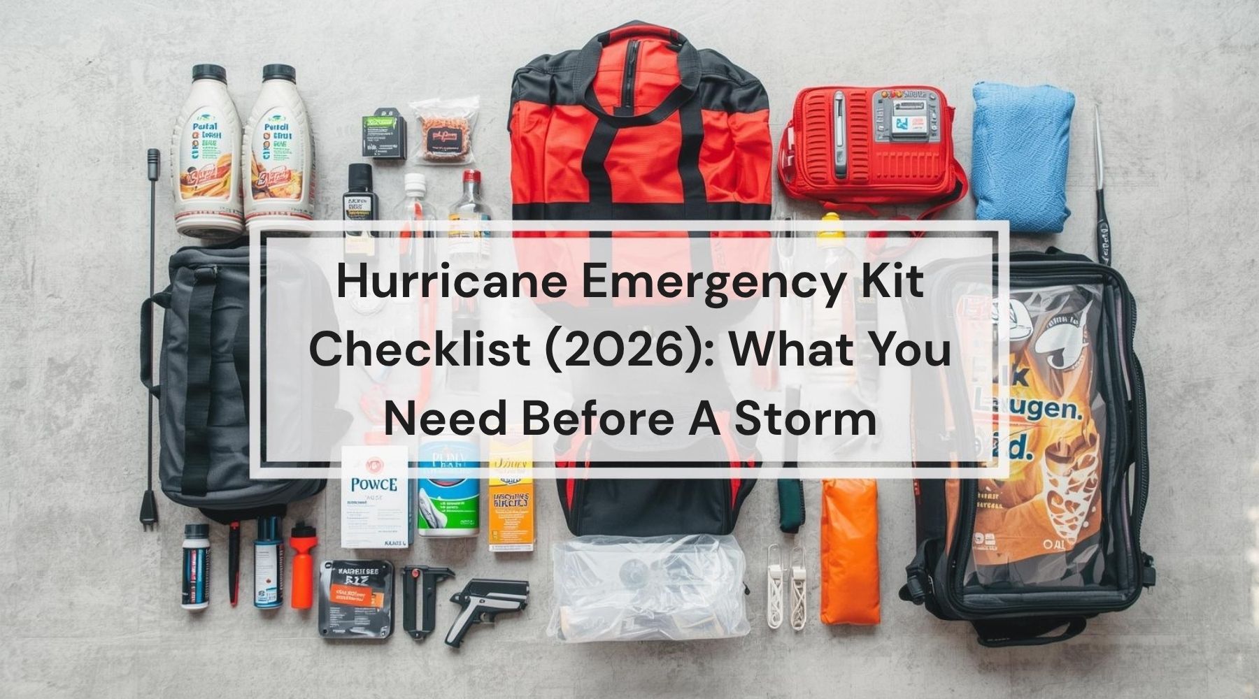 Hurricane Emergency Kit Checklist (2026): What You Need Before A Storm by Weather Scientific