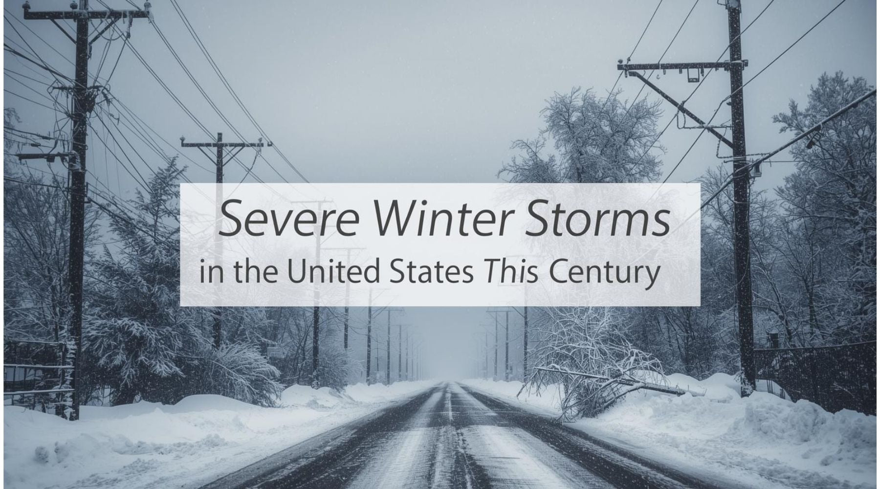 Severe Winter Storms in the United States This Century by Weather Scientific