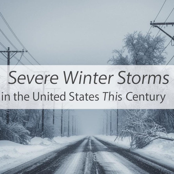 Severe Winter Storms in the United States This Century by Weather Scientific
