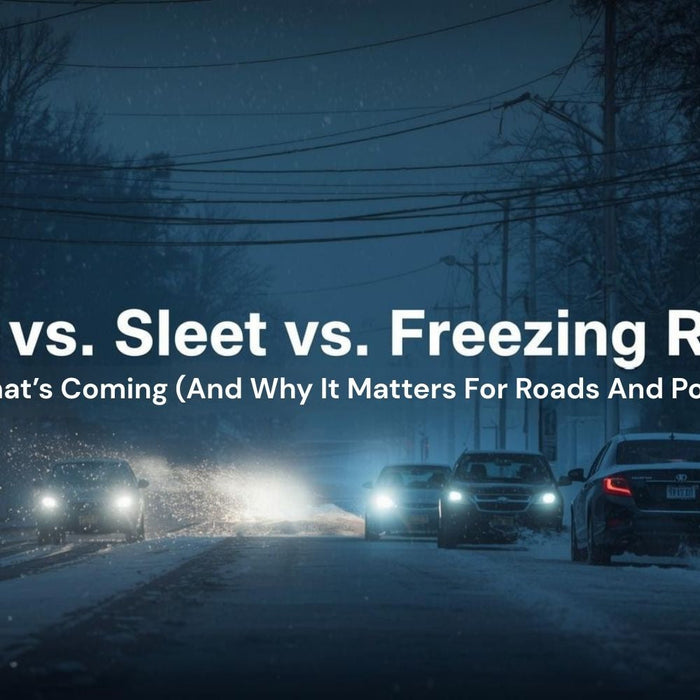 Snow vs. Sleet vs. Freezing Rain How To Tell What’s Coming (And Why It Matters For Roads And Power Outages) by Weather Sceintific